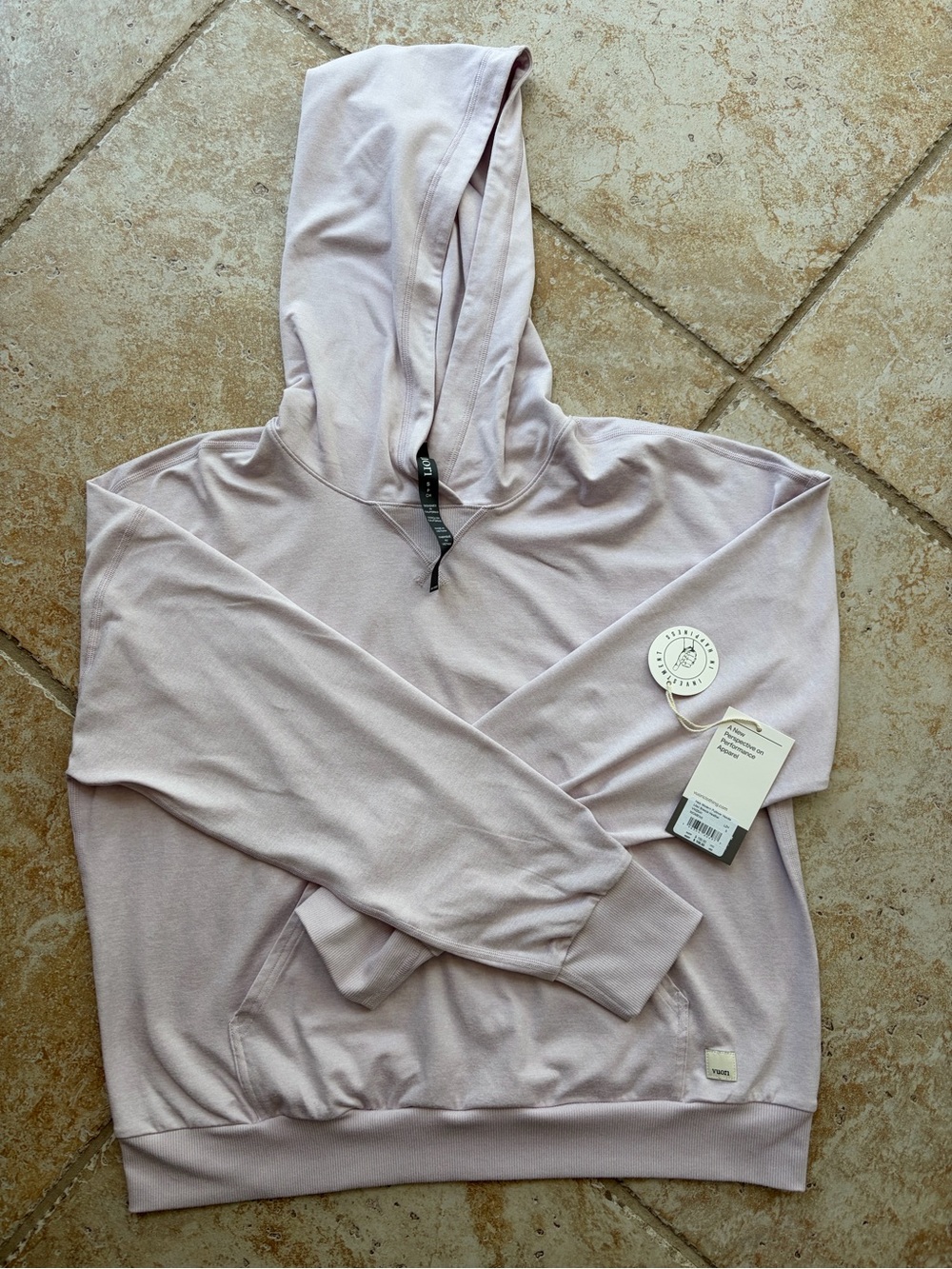 Vuori Lilac Lavender Pullover Hoodie - size Small - Picture 3 of 4